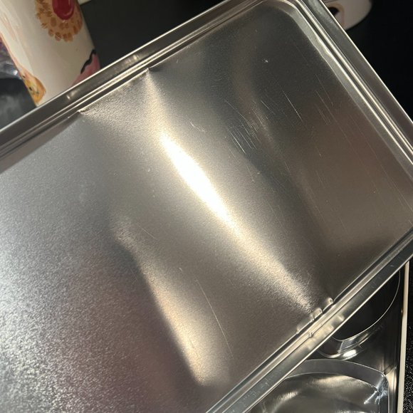 kate spade All In Good Taste Deco Dot Gift Storage Tin With Cookie Cutters *READ - Picture 14 of 14